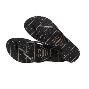 Havaianas slim logo metallic sandal  🩴 Rose gold